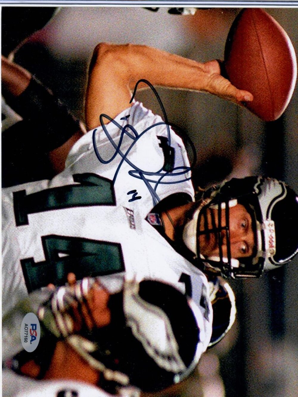 Doug Pederson Philadelphia Eagles QB NFL Signed 8X10 Photo PSA Cert A077160